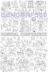 Coloring General Conference 24x36 Poster Print sketch template