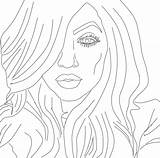 Kylie Jenner Getdrawings Drawing sketch template