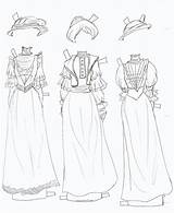 Betsy Jane Paper Dresses Dolls Pages Clothes Missy Miss sketch template