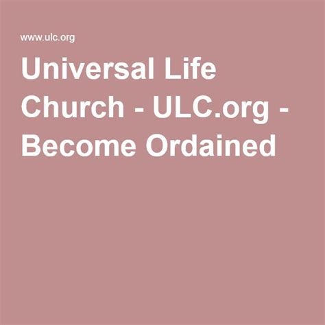 become ordained universal life church