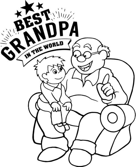 grandpa printable coloring page  special day