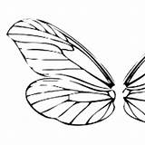 Wings Coloring Butterfly Dragonfly sketch template
