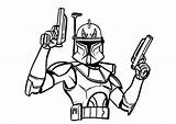 Rex Captain Wars Coloring Star Pages Clone Commander Print Popular sketch template