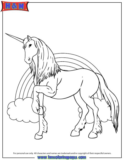 unicorns  rainbows coloring page coloring home
