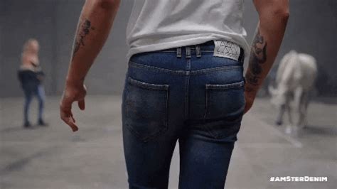 coming blue jeans gif  amsterdenim find share  giphy