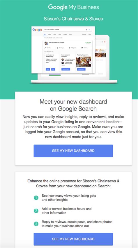google hustling  business dashboard  search