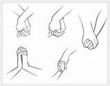 Holding Hands Couples Drawing Sketches sketch template