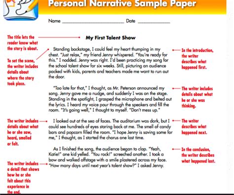 Writing Unit 1 Personal Narrative Ms Vecore S Third Grade
