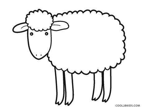 printable sheep face coloring pages  kids