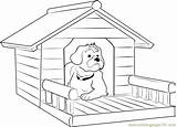 Dog House Coloring Porch Drawing Pages Drawings Color Getdrawings Getcolorings Coloringpages101 85kb 580px sketch template