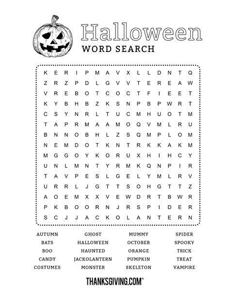 halloween printables word search word search printable