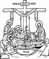 Orthodox Easter Education Biblia Burial Cristianos Oca sketch template