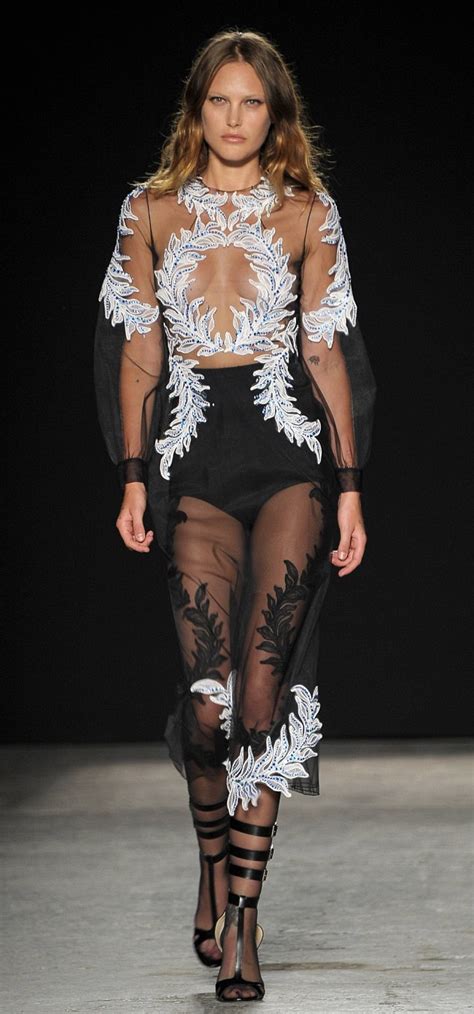 Catherine Mcneil Struts Down The Runway In See Through