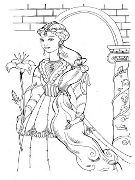 fresh pictures barbie    dancing princesses coloring pages