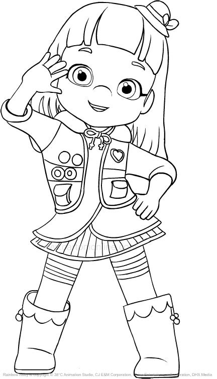coloring pages  kids  images rainbow ruby  printable