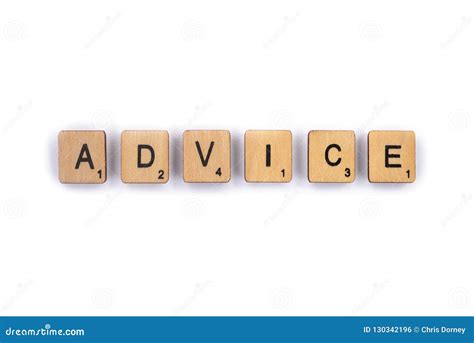 word advice stock photo image   background