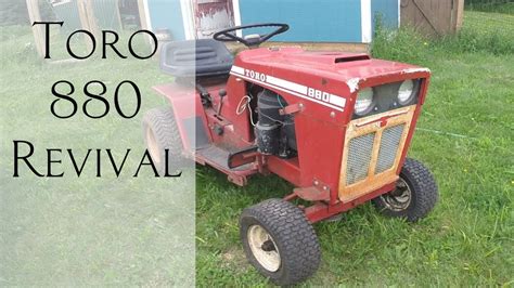 vintage toro  riding lawnmower restoration youtube