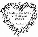 Trust Coloring Pages Lord Quotes Tuesday Verse Freebie Quotesgram March Template sketch template