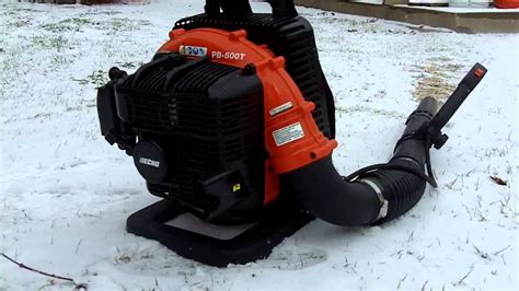 blowing snow   echo pb  backpack blower youtube