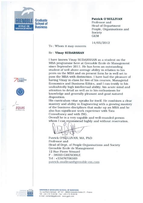 recommendation letter  phd student  professor templates