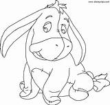 Pooh Eeyore Winnie Tigger Coloringhome sketch template