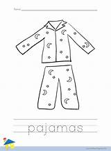 Coloring Pajamas Pajama Worksheet Pages Activities Pj Color Llama Worksheets Red Preschool Kids Outline Thelearningsite Info Party Pyjama Colouring Pyjamas sketch template