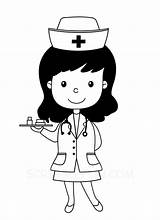 Kartun Dokter Perawat Infirmiere Helper Medecin Helpers Infirmière Lovepik Unduh Materi Grafik Scribblefun sketch template