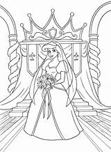 Coloring Pages Frozen Disney Ariel Princess Characters Olaf Walt Wedding Mermaid sketch template
