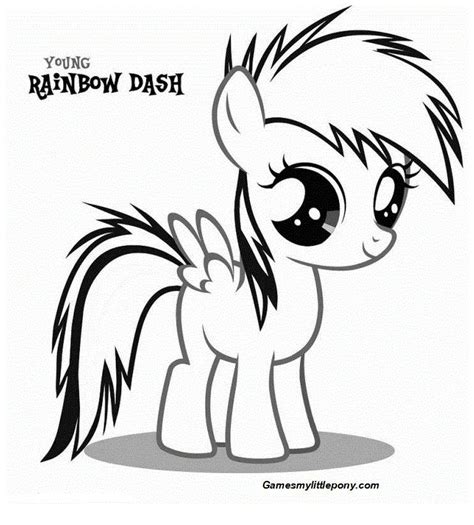 coloring book   pony rainbow dash coloring page