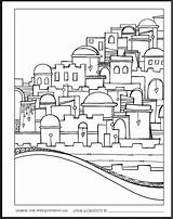 Coloring Pages Color Jerusalem Bible Zenspirations Book Crafts Palestine ירושלים Israel Joanne Fink Jewish Kids Launch Judaic Lessons sketch template