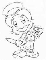 Cricket Jiminy Put Stuff Place Drawing Getdrawings Pinocchio sketch template