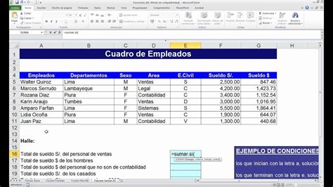Funciones De Excel Y Ejemplos Kulturaupice