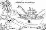 Coloring Ausdrucken Genial Legoland Pirate Sailor Coastguard Ninjago Tropical Diver Scuba Under sketch template