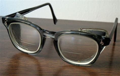 vintage 1950s ao horn rimmed safety glasses