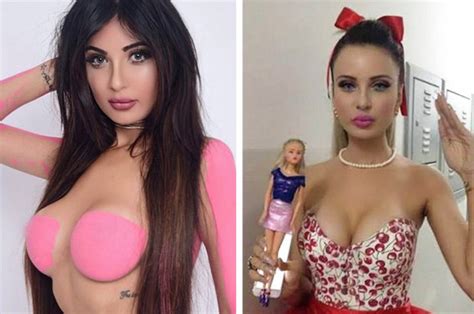 barbie model surgery woman blows £80 000 on plastic surgery so she can