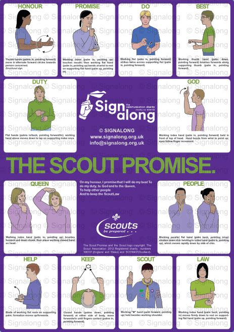 scout promise learn sign language makaton signs sign language