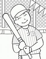 Coloring Baseball Pitcher Popular Pages sketch template