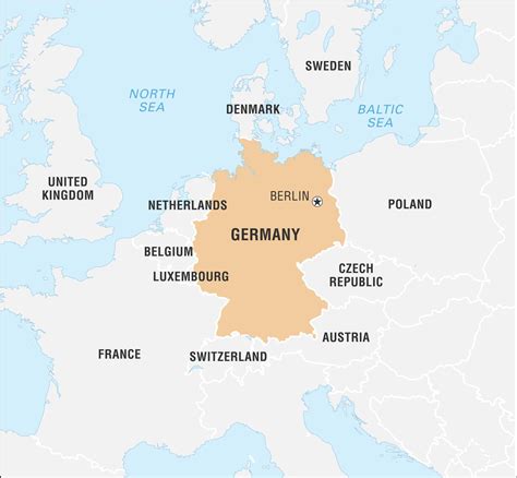 united germany map