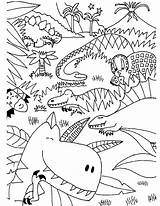 Kleurplaten Dinos Bos Dino Dinosaurus Verjaardag Vroeger Natuur Aardig Gratis Zal Geweest sketch template