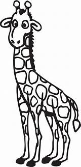 Giraffe Coloring Cartoon Pages Clipart Colouring Clip Drawing Cliparts Girraffe Line Color Printable Print Netart Getdrawings Library Clipartmag Use sketch template