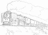Coloring Train Pacific Union Pages Printable Categories Steam Trains Locomotive sketch template