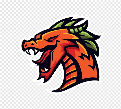 logo sport maskot organization lainnya naga oranye lain lain png
