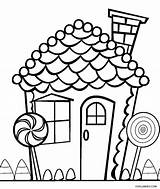 Coloring Candy Pages House Gingerbread Kids Cool2bkids Printable sketch template