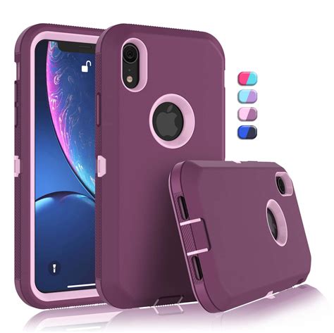 iphone xr cases sturdy phone case  iphone xr  tekcoo full body shockproof protection