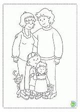 Coloring Caillou Pages Dinokids Colouring sketch template