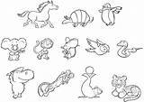 Animals Baby Coloring Pages Printable sketch template