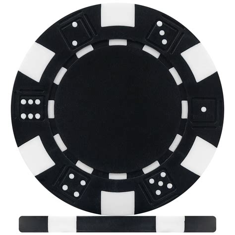 high quality black dice poker chips roll