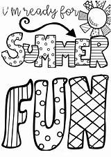 Summer Coloring Pages Fun Im Ready Beach Kids Color Pdfs Printable Print sketch template