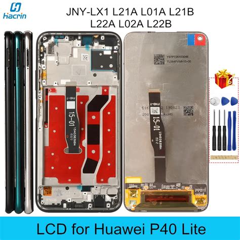 accessories lcd  huawei p lite jny lx display original lcd  frame touch screen
