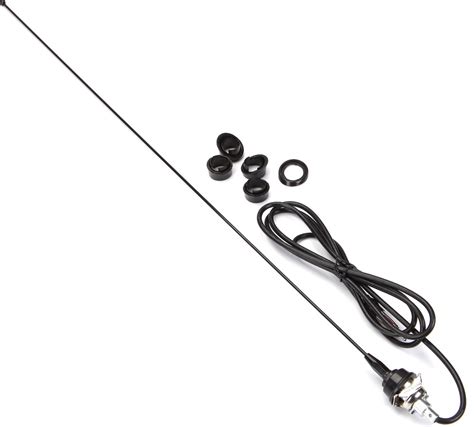 replacement amfm antenna black stainless steel antenna  removable mast  crutchfieldcom